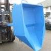 Blue bin with hydraulic tipping