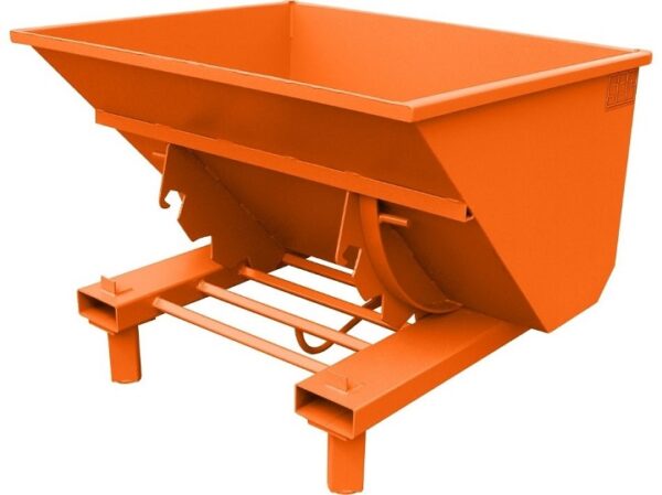 Benne basculante à retour automatique orange