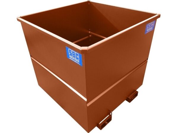 Tipper for rotary head carriage with brown under-tank sleeves