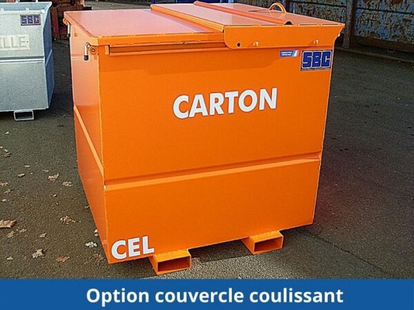 SB41 - Benne pour chariot à tête rotative avec fourreaux sous cuve – Image 7