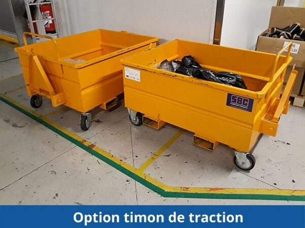SB41 - Benne pour chariot à tête rotative avec fourreaux sous cuve – Image 8