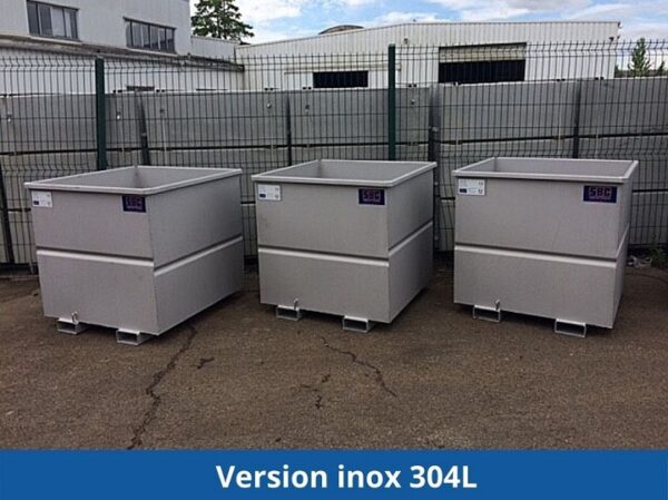 SB41 - Benne pour chariot à tête rotative avec fourreaux sous cuve – Image 6