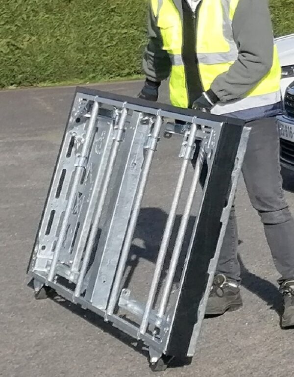 Option 2 roues caoutchouc Ø80 mm sur TD2000 – Image 3