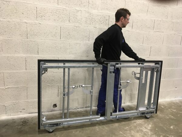 Option 2 roues caoutchouc Ø80 mm sur TD2000 – Image 5