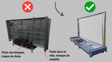 Stockez vos clôtures grâce à notre rack adapté à vos besoins !