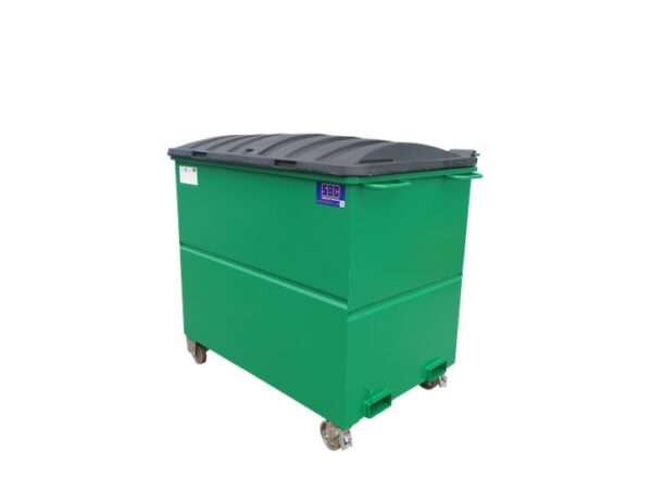 SB40 CP - Benne pour chariot à tête rotative avec couvercle en PEBD
